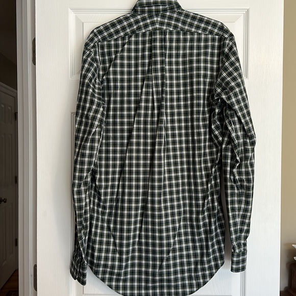 Lands' End Men's No Iron Supima Cotton Size 15.5 x 36T Tailored Fit Dress Shirt - Picture 3 of 5